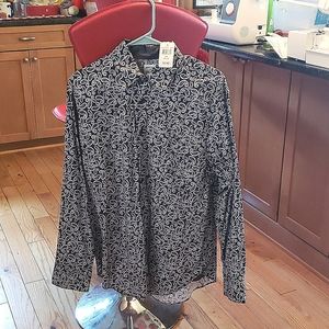 Long sleeved button down shirt size Medium
